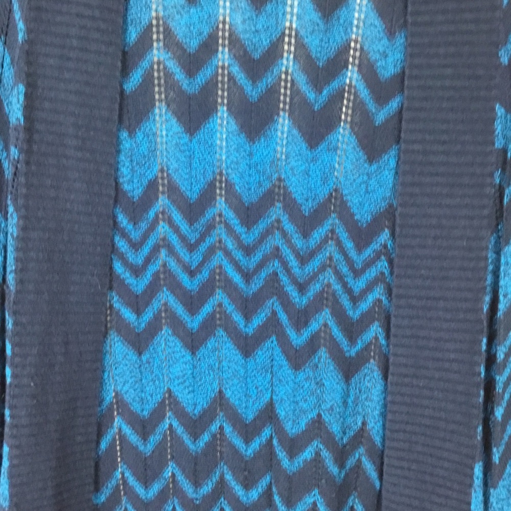 Missoni open front blue chevron cardigan duster - Picture 3 of 8